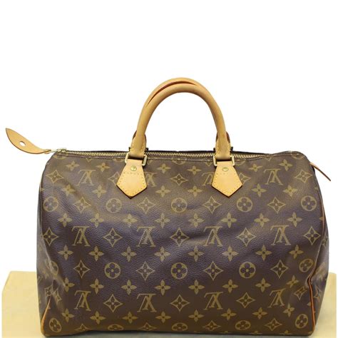 louis vuitton brown speedy.